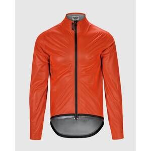 NEW ASSOS men's quipe targa riding rain jacket in propeller orange